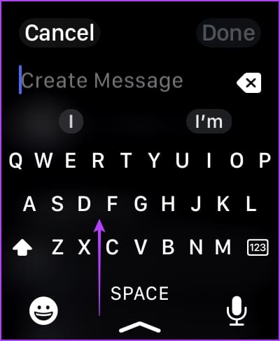 Swipe-up-Keyboard كيفية تغيير اللغة على Apple Watch