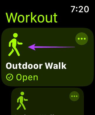 Tap-Outdoor-Walk 8 طرق لإصلاح عدم احتساب Apple Watch للخطوات بشكل صحيح