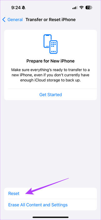 Tap-Reset-2 10 طرق لإصلاح خطأ فشل الاتصال على Apple Watch