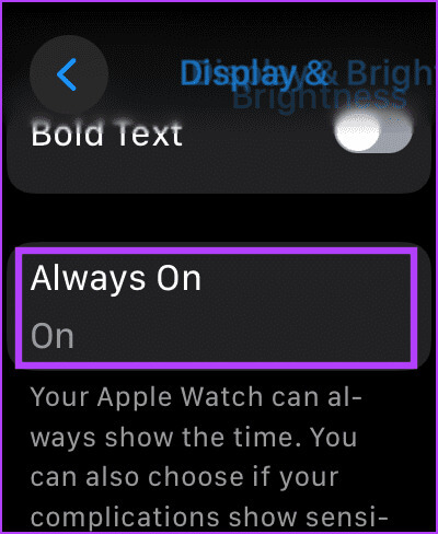 Tap-on-Always-On 10 طرق لإصلاح استنزاف بطارية Apple Watch بعد تحديث watchOS 10