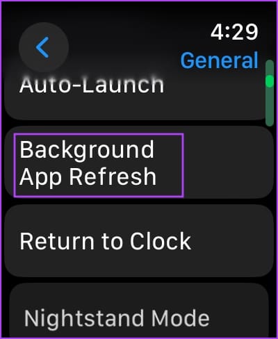 Tap-on-Background-App-Refresh-2 10 طرق لإصلاح استنزاف بطارية Apple Watch بعد تحديث watchOS 10