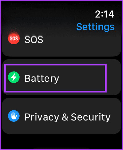 Tap-on-Battery-1 10 طرق لإصلاح استنزاف بطارية Apple Watch بعد تحديث watchOS 10