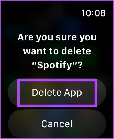 Tap-on-Delete-App-5 10 طرق لإصلاح استنزاف بطارية Apple Watch بعد تحديث watchOS 10