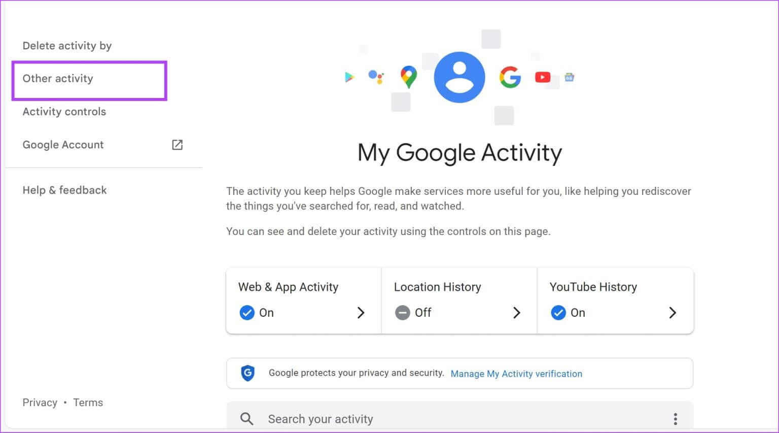 Tap-on-Other-Activity-Web-1536x853-1 كيفية مشاهدة مقاطع فيديو YouTube التي أعجبتك على جهاز الكمبيوتر والهاتف المحمول