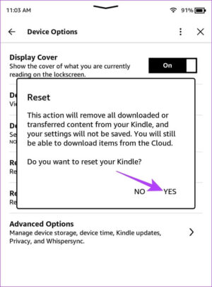 Tap-on-Yes-e1701628154388 كيفية تغيير حجم الخط على أي قارئ Kindle