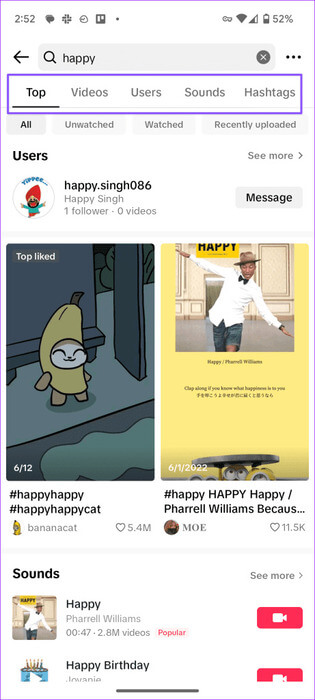 TikTok-Search-Not-Working-2-461x1024-1 أفضل 9 طرق لإصلاح عدم عمل بحث TikTok