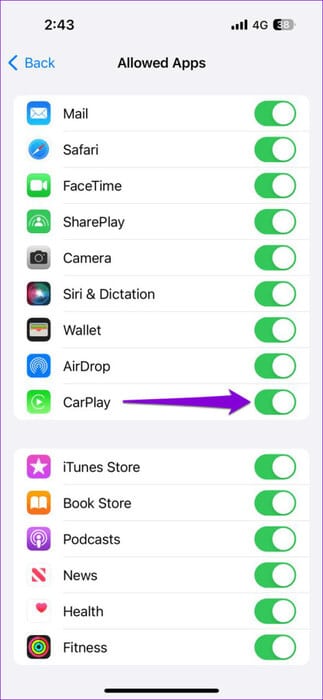 Turn-Off-Carplay-473x1024-1 أفضل 8 إصلاحات لبدء تشغيل Spotify من تلقاء نفسه على Android وiPhone