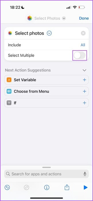 Turn-on-toggle-for-select-Multiple كيفية تحويل صور WEBP إلى JPG/PNG على iPhone