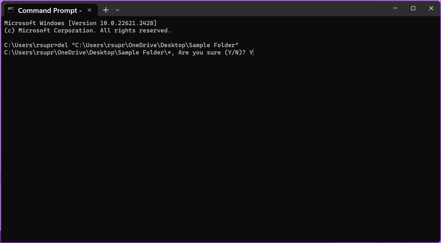 Type-Y-or-N-1536x846-1 كيفية فتح الملفات والمجلدات في CMD على Windows