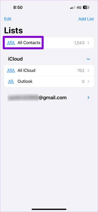 View-All-Contacts-on-iPhone-473x1024-1 أفضل 5 إصلاحات لعدم حفظ جهات الاتصال على iPhone