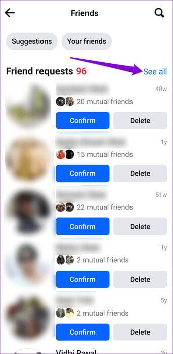 View-Friend-Requests-Tab-in-Facebook-for-Mobile-500x1024-1 كيفية عرض طلبات الصداقة المرسلة على Facebook و Instagram