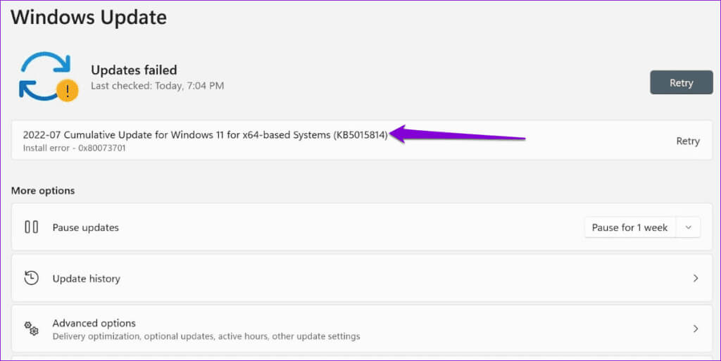 Windows-Update-KB-Number-1-1024x513-1 أفضل 9 إصلاحات لخطأ "شيء ما لم يسير كما هو مخطط له" في Windows 11