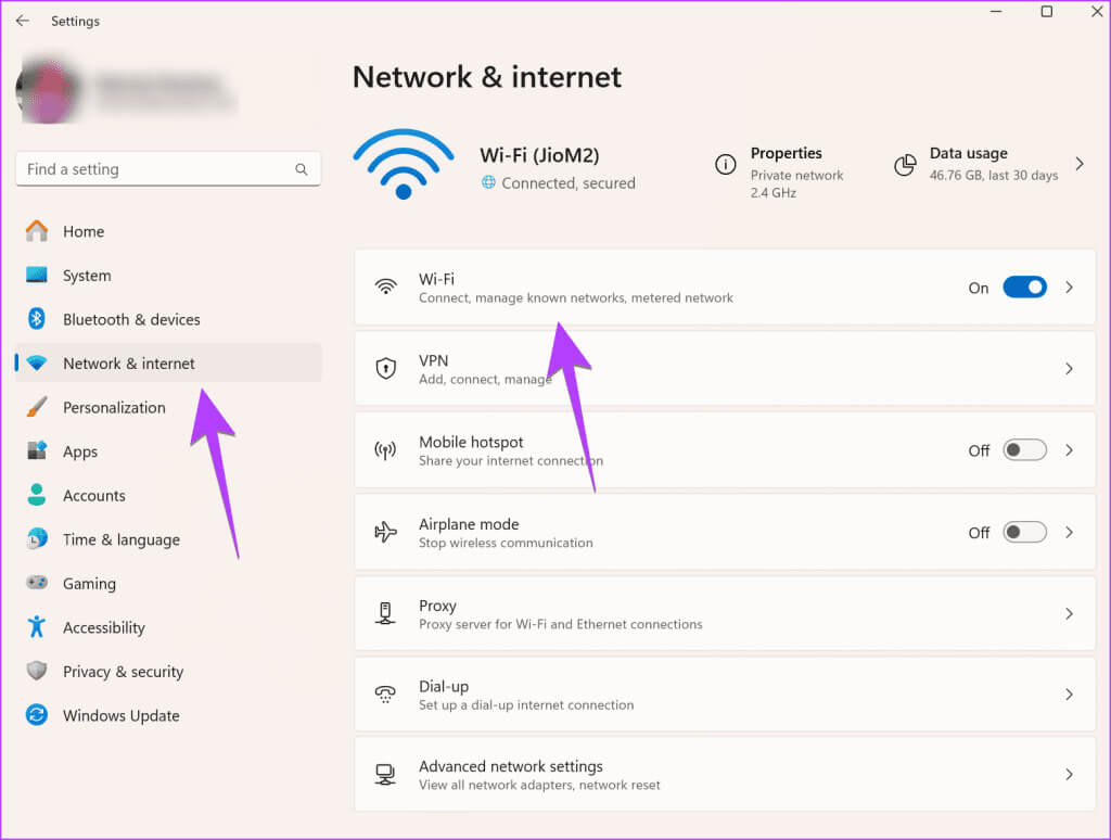 Windows-wifi-settings-1024x774-1 14 طريقة لإصلاح عدم عمل Logitech Flow