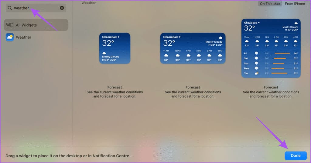 add-weather-widget-to-mac-1024x539-1 أفضل 5 إصلاحات لعدم تحديث أداة الطقس على Mac