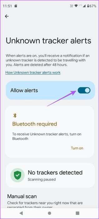 allow-alerts-safety-and-emergency-android-463x1024-1 كيفية تمكين تنبيهات التعقب غير المعروفة على Android