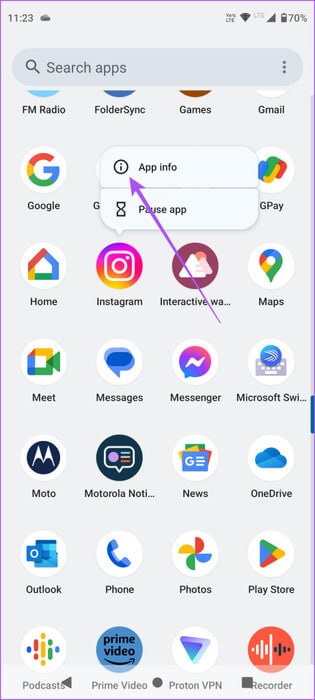app-info-instagram-android-461x1024-1 أفضل 5 إصلاحات لعدم عمل السحب للرد في رسائل Instagram