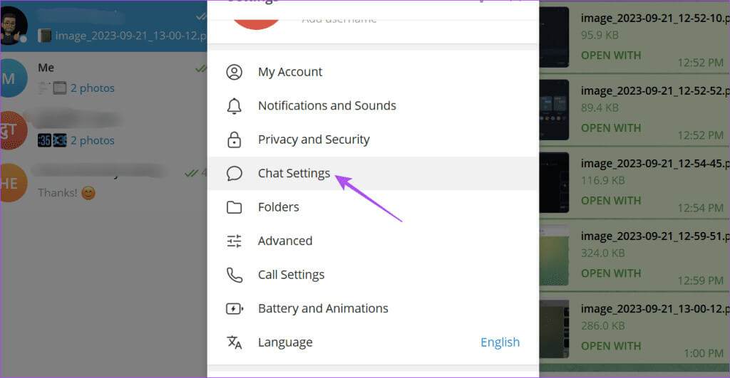 chat-settings-telegram-windows-pc-1024x531-1 كيفية جدولة الوضع المظلم على Telegram على الهاتف المحمول وسطح المكتب