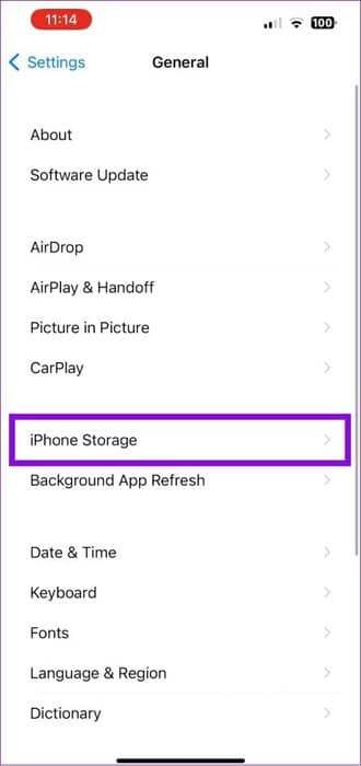 choose-iPhone-storage-483x1024-1 أفضل 5 إصلاحات لعدم عمل السحب للرد في رسائل Instagram