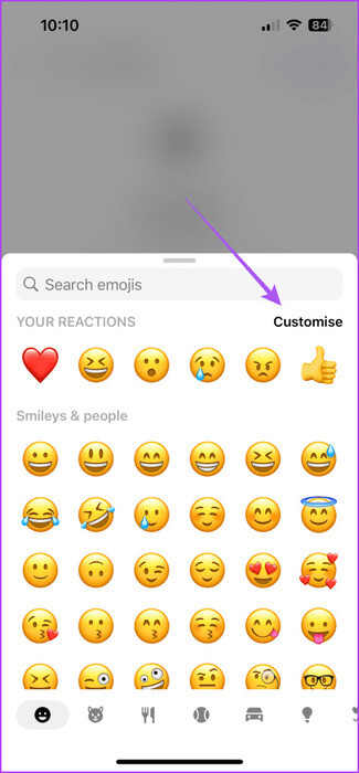 customize-message-reaction-messenger-phone-475x1024-1 أفضل 6 إصلاحات لعدم عمل ردود الفعل في Facebook Messenger
