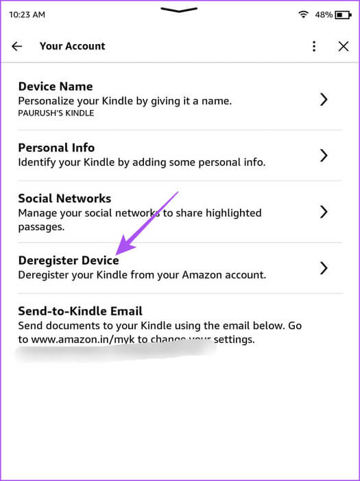 deregister-device-kindle-768x1024-1 أفضل 6 إصلاحات لعدم تنزيل كتب Kindle