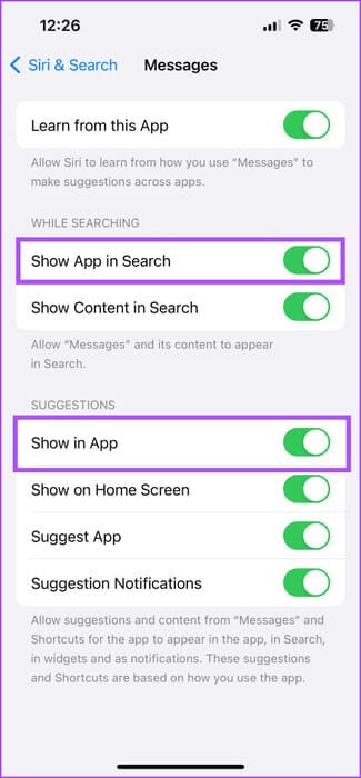 أفضل 7 إصلاحات لعدم عمل iMessage Search على iPhone - %categories