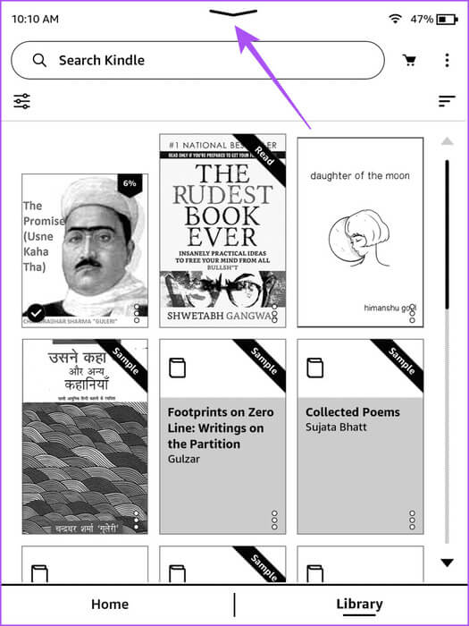 down-arrow-kindle-homepage-768x1024-1 كيفية استخدام تحويل النص إلى كلام Text-To-Speech على Amazon Kindle