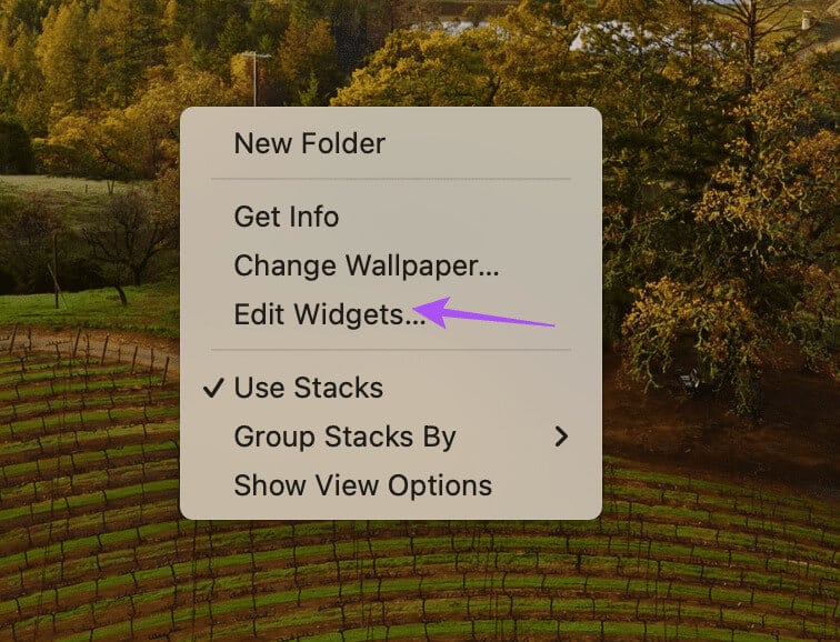 edit-widgets-desktop-mac أفضل 5 إصلاحات لعدم تحديث أداة الطقس على Mac