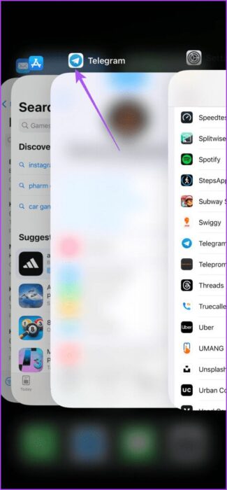 force-quit-telegram-iphone-475x1024-1-e1703424619588 أفضل 7 إصلاحات لعدم عمل Telegram على بيانات الهاتف المحمول