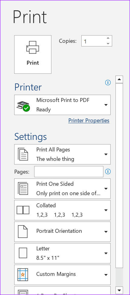 how-to-print-tracked-changes-comments-in-microsoft-word-6 كيفية طباعة التغييرات والتعليقات المتعقبة في مستندات Microsoft Word