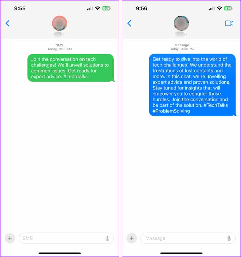 iMessage-vs-Text-Messages iMessage مقابل الرسالة النصية: ما الفرق؟