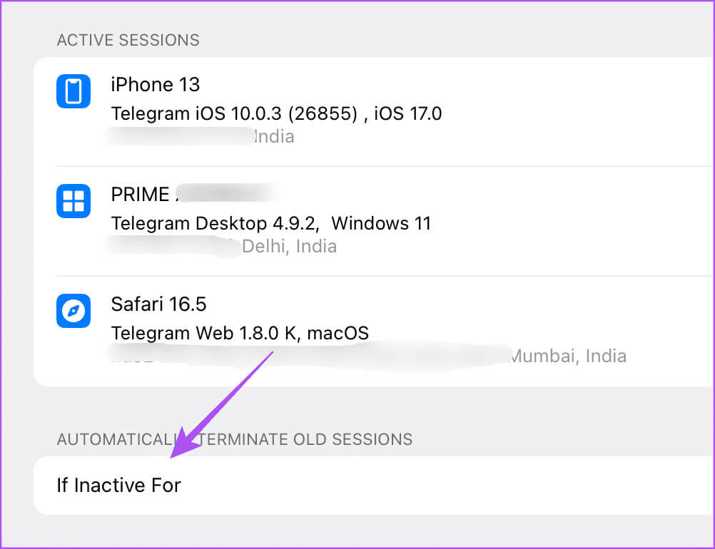 if-inactive-for-device-session-telegram-desktop أفضل 6 إصلاحات لاستمرار Telegram في تسجيل الخروج على الهاتف المحمول وسطح المكتب