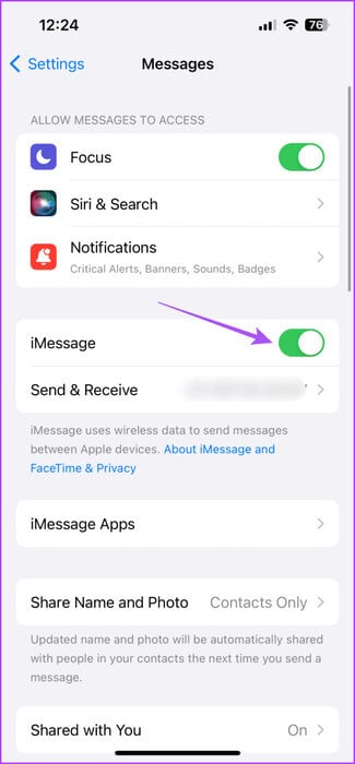 imessage-disable-iphone-475x1024-1 أفضل 7 إصلاحات لعدم عمل iMessage Search على iPhone
