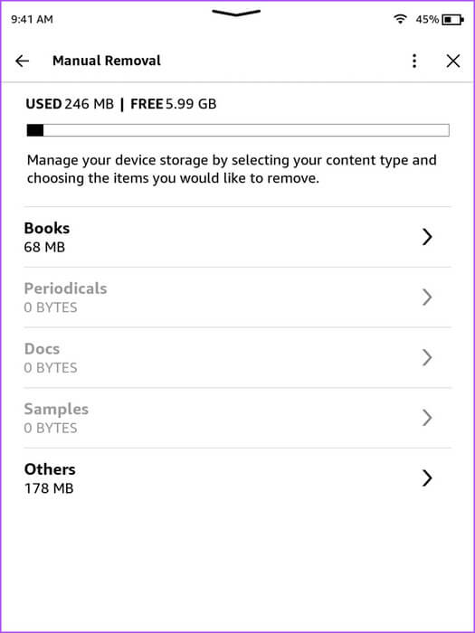 manual-removal-storage-kindle-768x1024-1 أفضل 6 إصلاحات لعدم تنزيل كتب Kindle