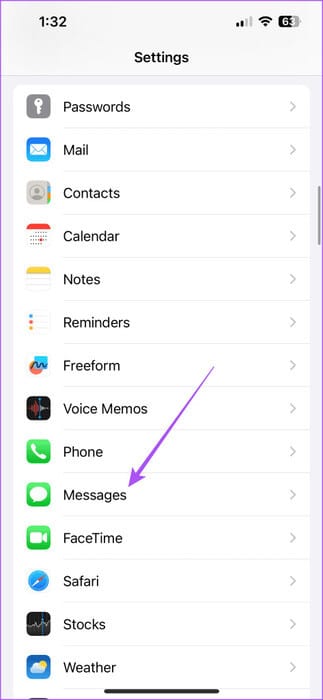 messages-settings-iphone-473x1024-1 أفضل 7 إصلاحات لعدم عمل iMessage Search على iPhone