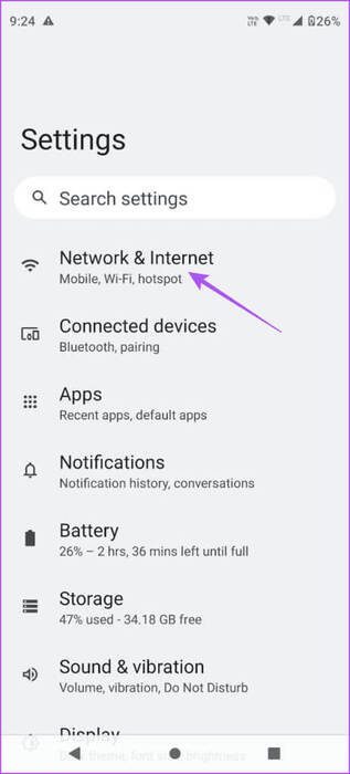 network-and-internet-settings-android-3-463x1024-1 أفضل 6 إصلاحات لاستمرار Telegram في تسجيل الخروج على الهاتف المحمول وسطح المكتب