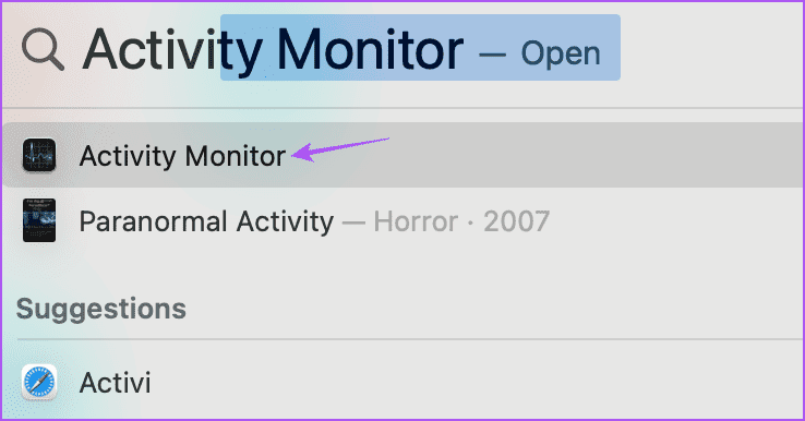 open-activity-monitor-on-mac أفضل 6 إصلاحات لخطأ "نفدت ذاكرة التطبيق من النظام الخاص بك" على نظام Mac