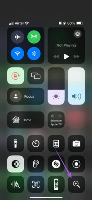 open-magnifier-control-centre-iphone-473x1024-1-e1702221643774 كيفية استخدام المكبر على iPhone