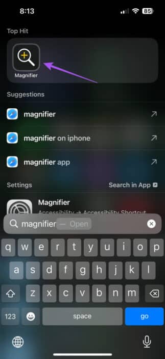 open-magnifier-spotlight-search-iphone-473x1024-1-e1702221666842 كيفية استخدام المكبر على iPhone
