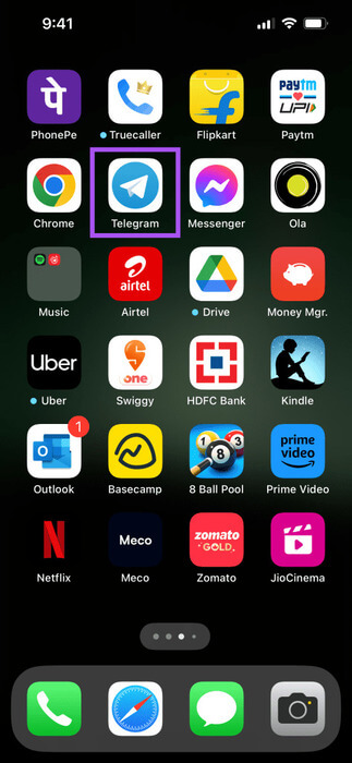open-telegram-on-iphone-1-473x1024-3 كيفية جدولة الوضع المظلم على Telegram على الهاتف المحمول وسطح المكتب