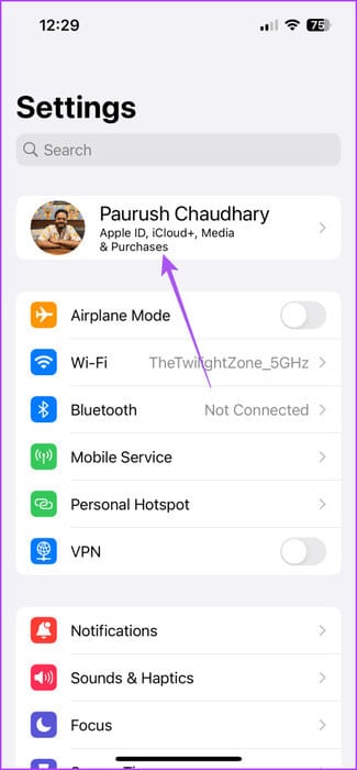 profile-name-settings-iphone-6-475x1024-1 أفضل 7 إصلاحات لعدم عمل iMessage Search على iPhone