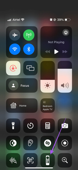 remote-app-icon-control-centre-iphone-473x1024-1 كيفية العثور عن Siri Remote باستخدام جهاز iPhone