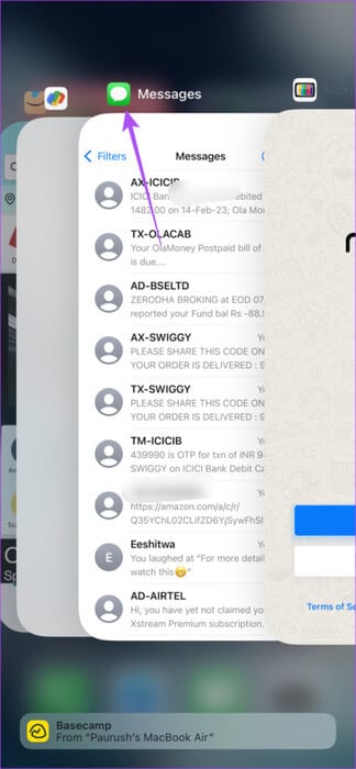 remove-messages-app-from-background-iphone-474x1024-1 أفضل 7 إصلاحات لعدم عمل iMessage Search على iPhone