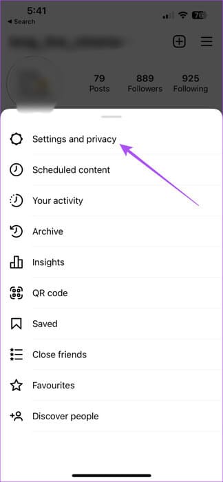 settings-and-privacy-instagramn-474x1024-1 أفضل 5 إصلاحات لعدم عمل السحب للرد في رسائل Instagram