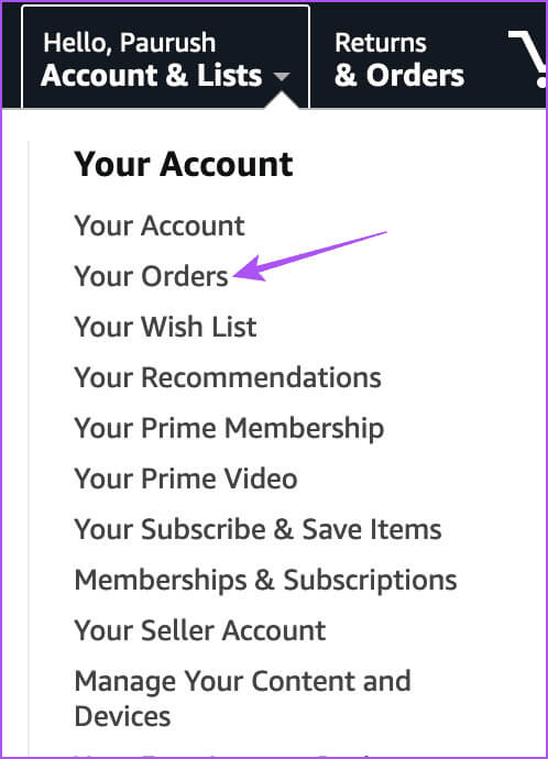 your-orders-amazon-account أفضل 6 إصلاحات لعدم تنزيل كتب Kindle