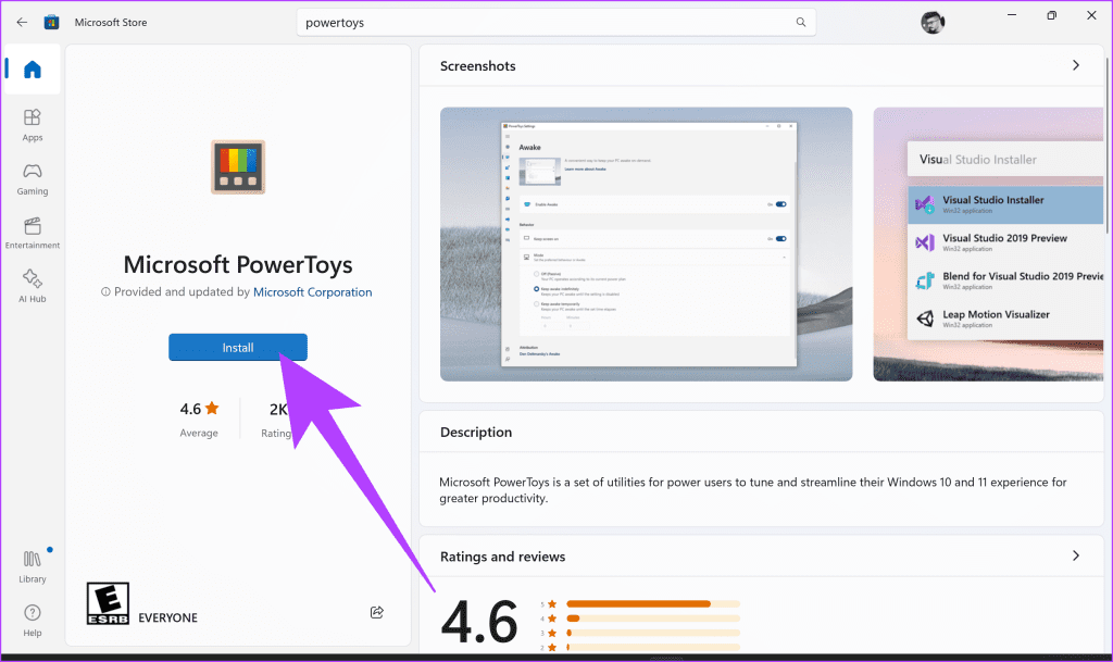 1.-Click-on-Install-to-download-and-install-Microsoft-PowerToys-on-your-Windows-PC-1024x609-1 كيفية استخدام نفس الماوس بشكل متعدد باستخدام PowerToys على Windows