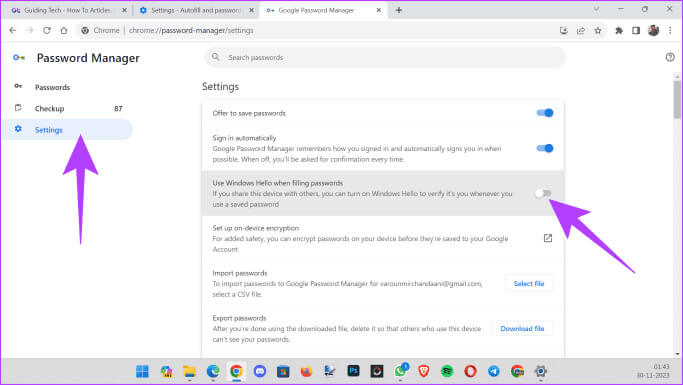 3.-click-on-Settings-in-the-left-sidebar.-Then-simply-disable-the-toggle-next-to-Use-Windows-Hello-when-filling-passwords-683x385-1 كيفية تعطيل Windows Hello لكلمات مرور Google Chrome