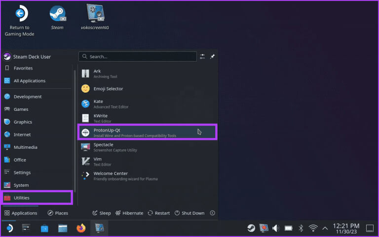 3.-navigate-to-Start-Utilities-ProtonUp-Qt-768x481-1 كيفية تثبيت Proton GE على Steam Deck