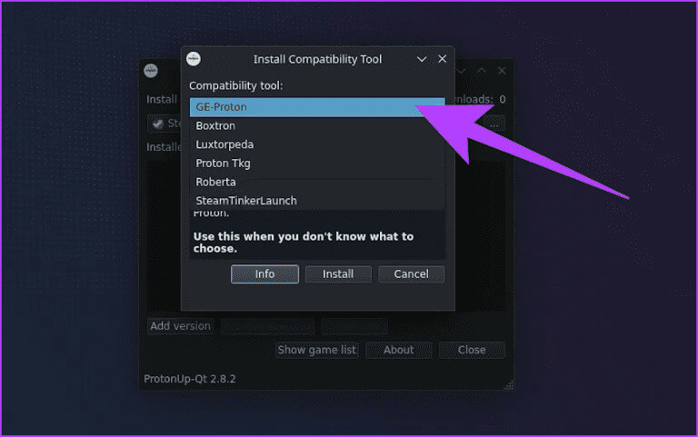 5.-Now-click-on-Compatibility-tool.-The-app-will-present-a-list-of-available-Proton-versions-including-Proton-GE.-Select-that-768x481-1 كيفية تثبيت Proton GE على Steam Deck