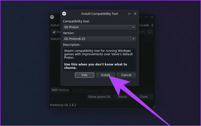 7.-Finally-click-on-the-Install-button-at-the-bottom-768x481-1 كيفية تثبيت Proton GE على Steam Deck