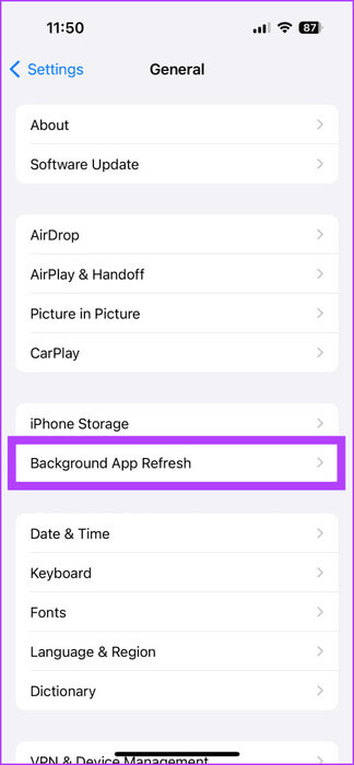 8.-Tap-on-Background-App-Refresh-474x1024-1 7 طرق لمنع ارتفاع درجة حرارة iPhone 15